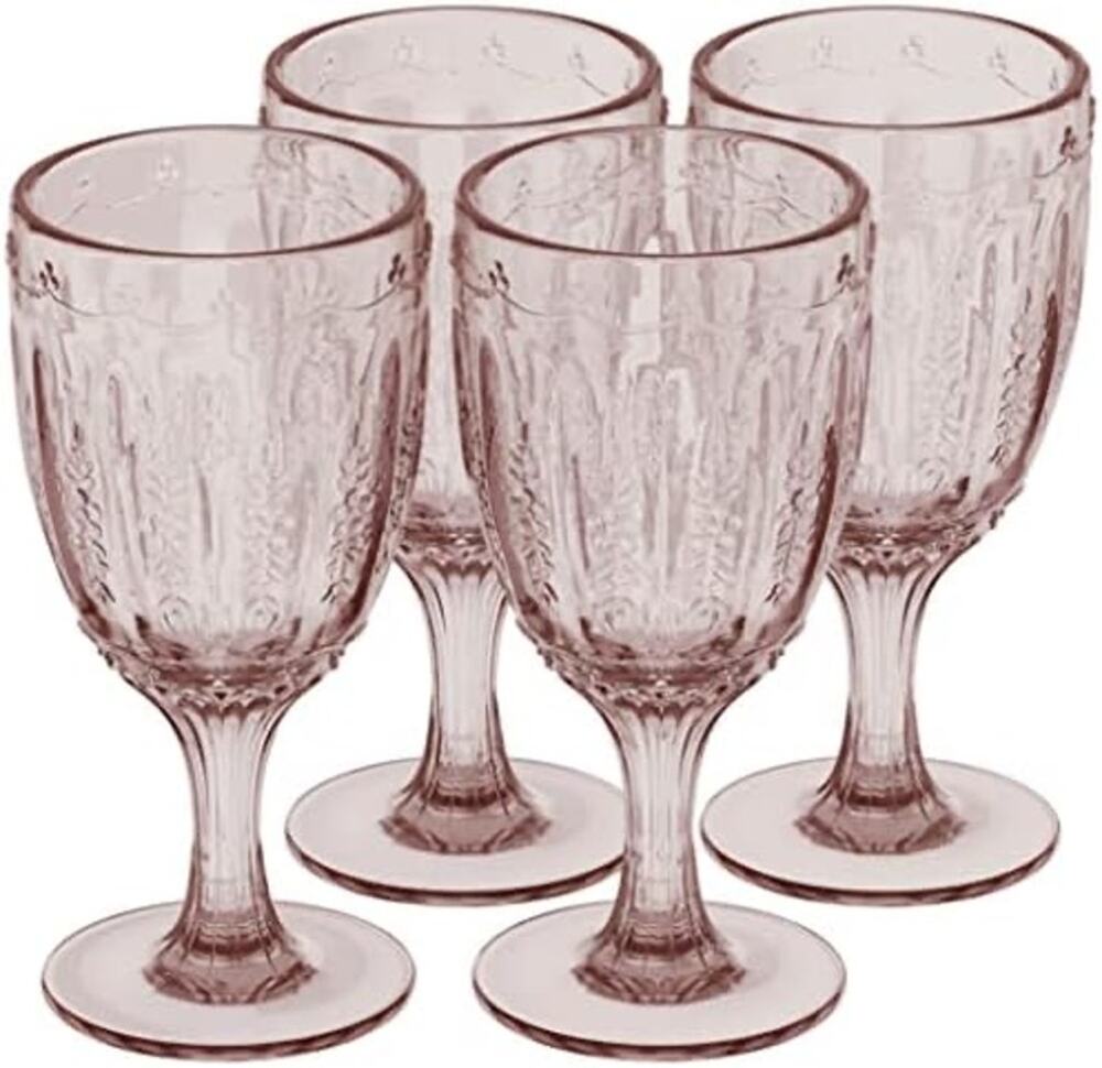 NIB elle decor Set of 4 Wine Goblets